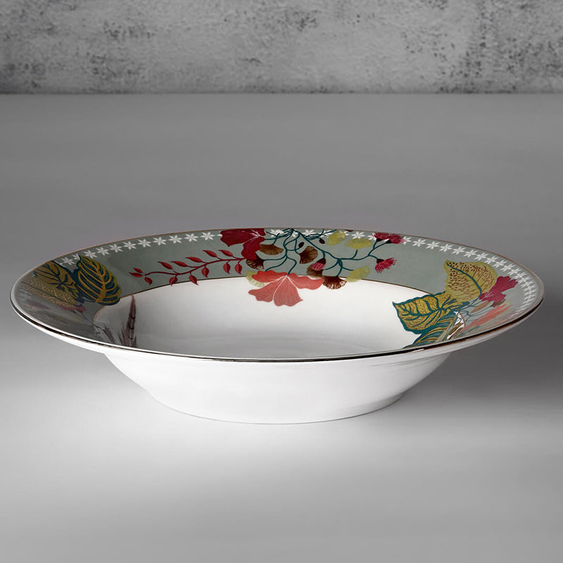 India Circus Portico Bone China Pasta Plate - Set Of Two media 5