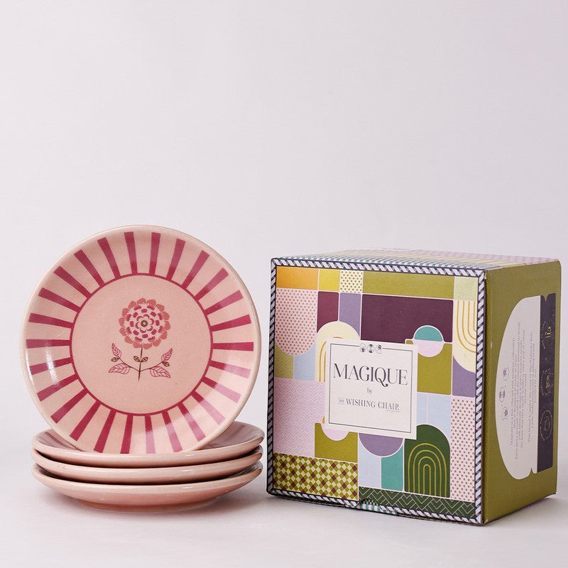 Magique by the Wishing Chair Nysa 4 Ceramic Dessert Plates Gift Box Set - Set Of Four media 4