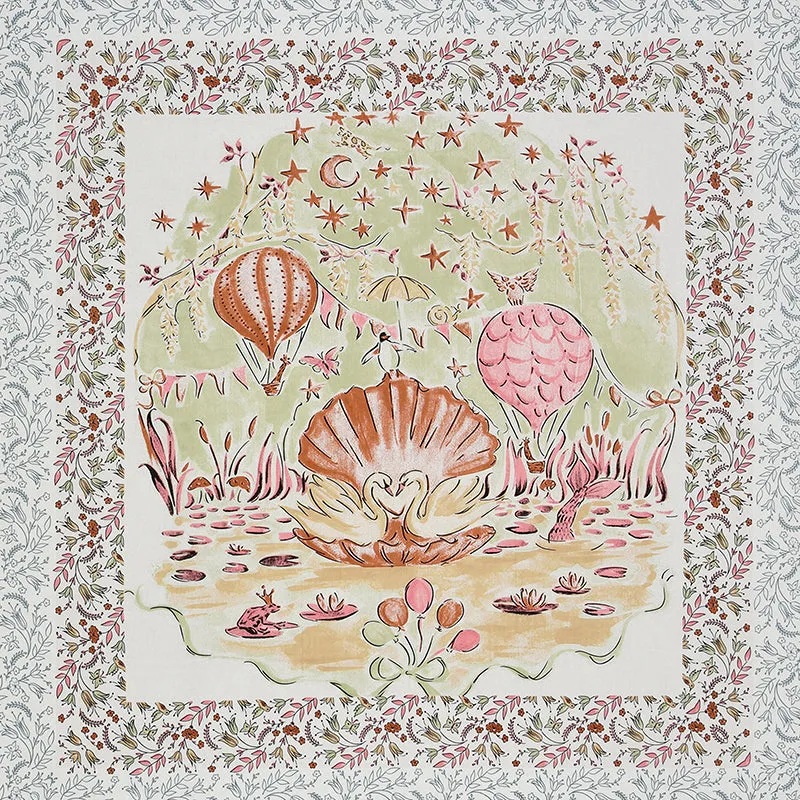 Sonora Kids Cotton Bedsheet (Orange) - 160 TC media 5