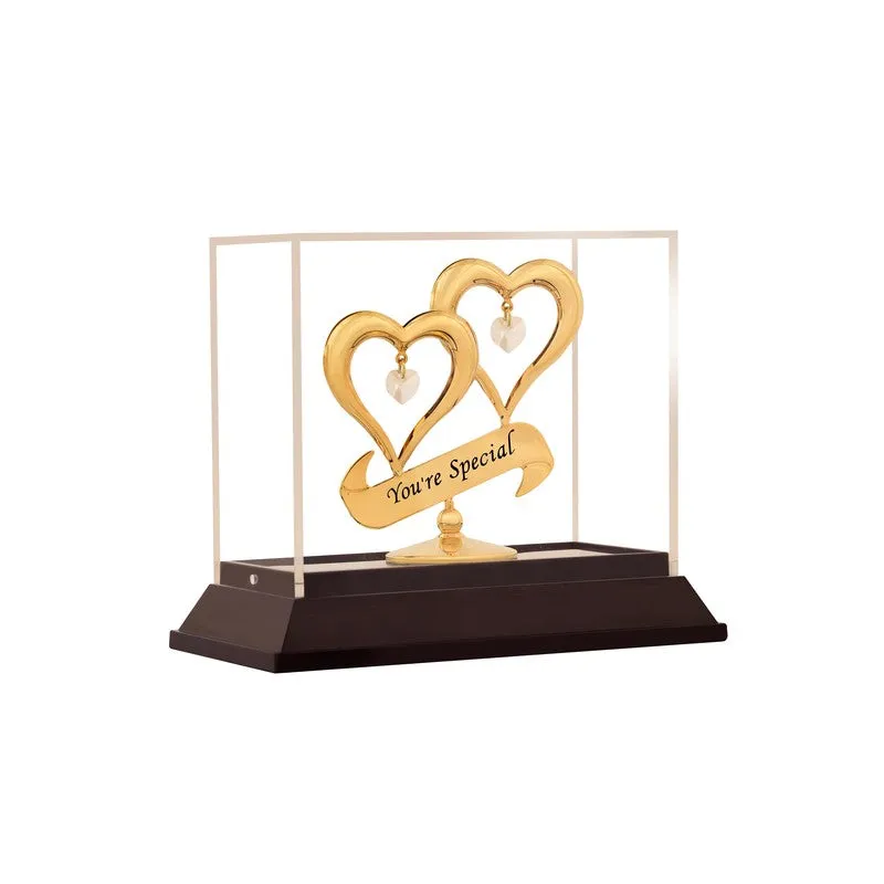 Special Heart 24K Gold Plated Mild Steel Showpiece media 4