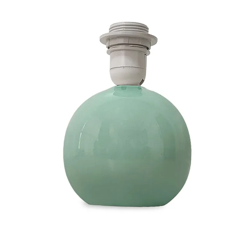 Ibex Orb Ceramic Fabric Table Lamp - Green media 5