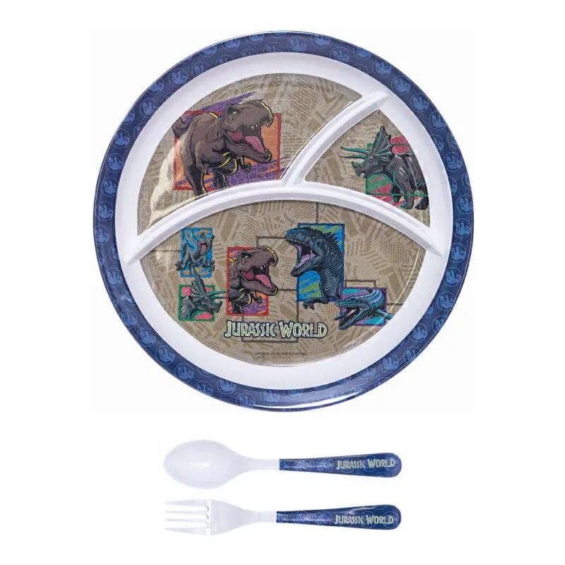 Servewell Dino Adventure Kids Dining Set - Five Piece Set media 3