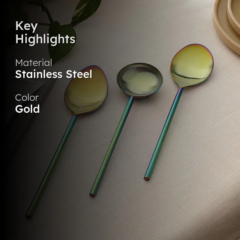 Prisma Stainless Steel serving Spoon - Set Of Three media 2
