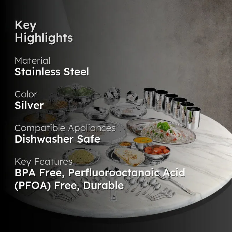 Kraft Cryden Nuvira Dinner Set - 55 Piece Set media 2