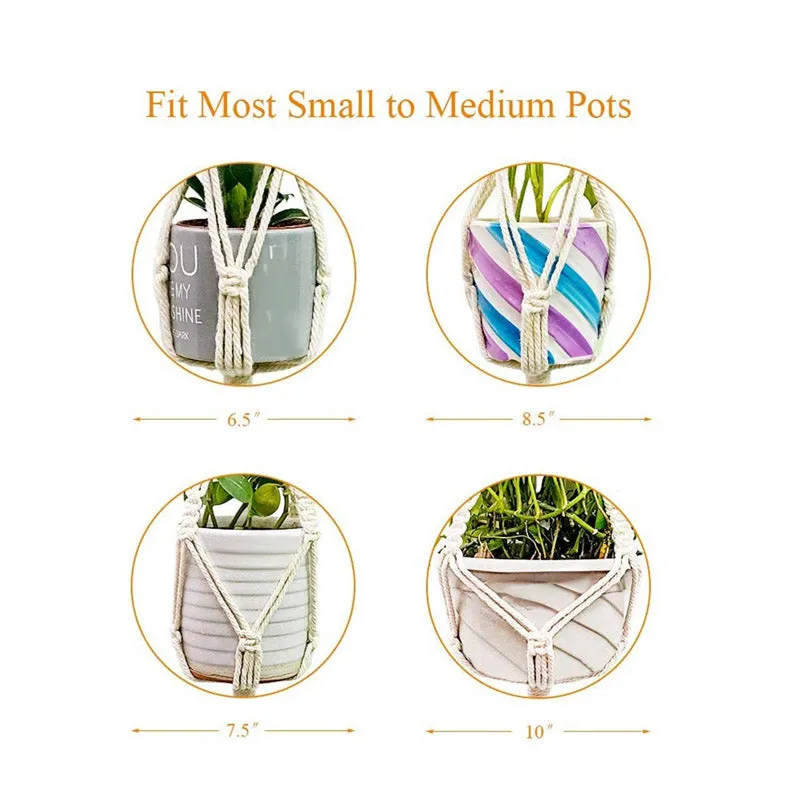 Navra Macrame Planter - Set Of Two media 3