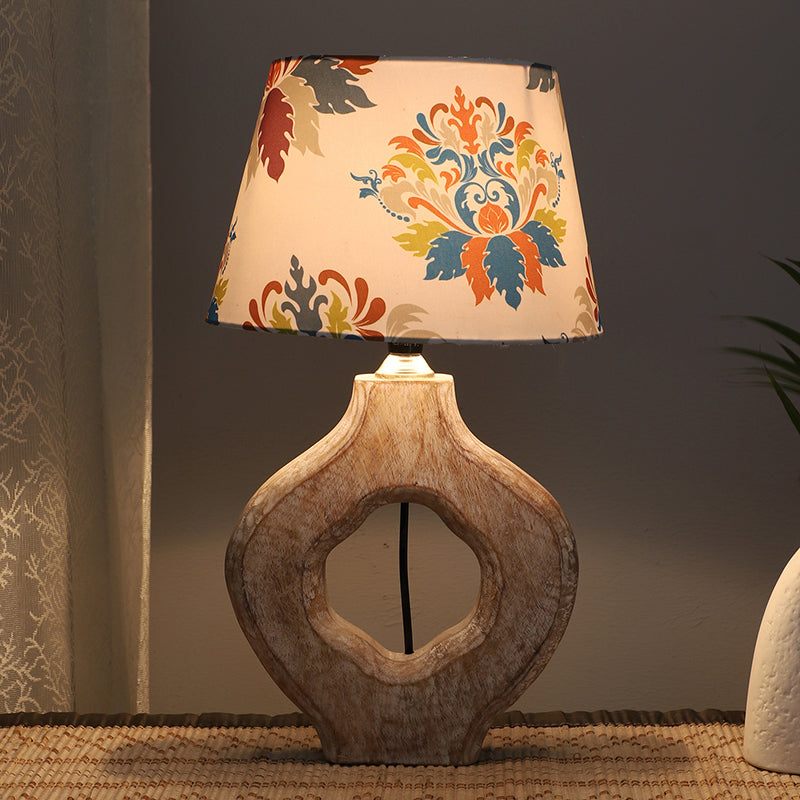 Nordlys Kian Printed Mango Wood Table Lamp - Multicolor