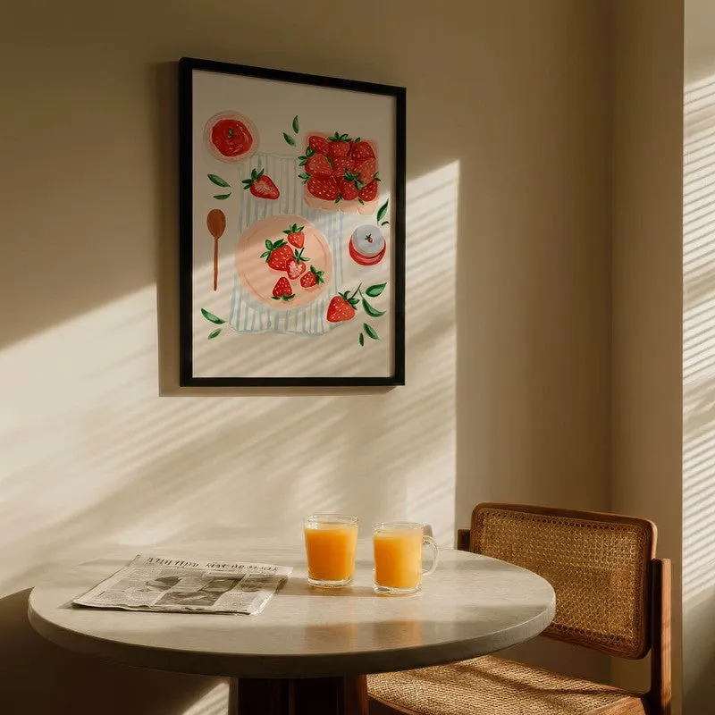 Berry Fusion Archival Canvas Wall Art - Black media 5