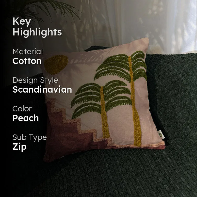 Tropikal Palms Cotton Cushion Cover media 2