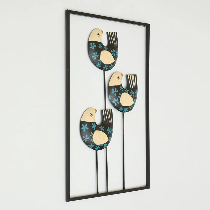 Birdsong Trio Metal & Ceramic Wall Accent media 3