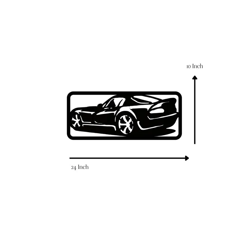 Car Silhouette I Iron Wall Accent media 5