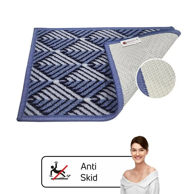 Quro Geometric Nylon Door Mats - Blue media 7
