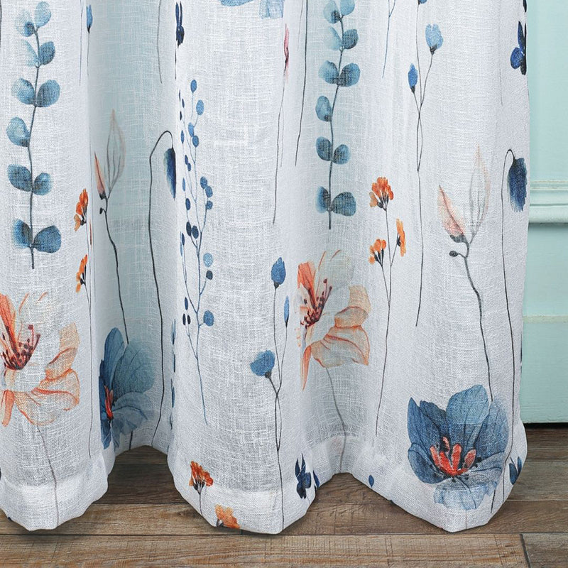 Solmera Linen Texture Sheer Curtain - Set Of Two media 11