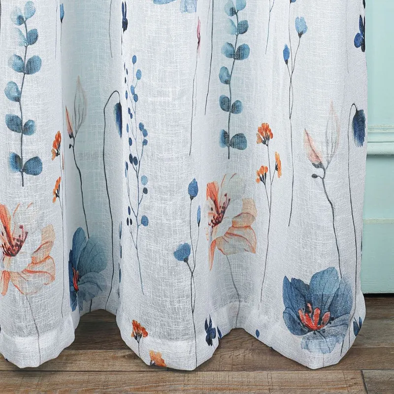 Solmera Linen Texture Sheer Curtain - Set Of Two media 11