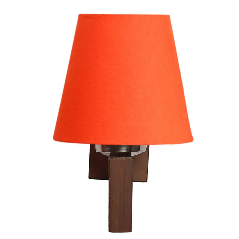 Oranje Conical Wooden Wall Lamp media 7