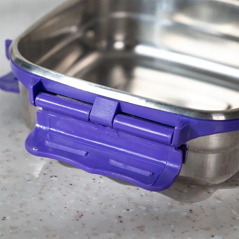 Hotserve Stainless Steel Lunch Box (Violet) - 400 mL media 8