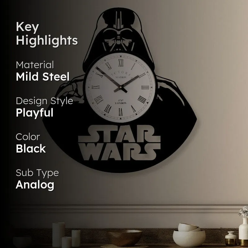 Star Wars Steel Analog Wall Clock - Black media 2