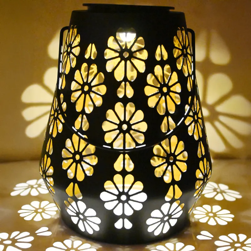 Jaalya Solar Metal Table Lamp - Black media 5