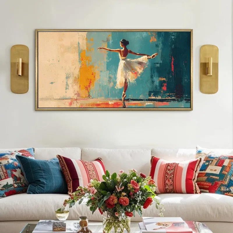 Serene Flow Canvas Wall Painting With Frame media 1