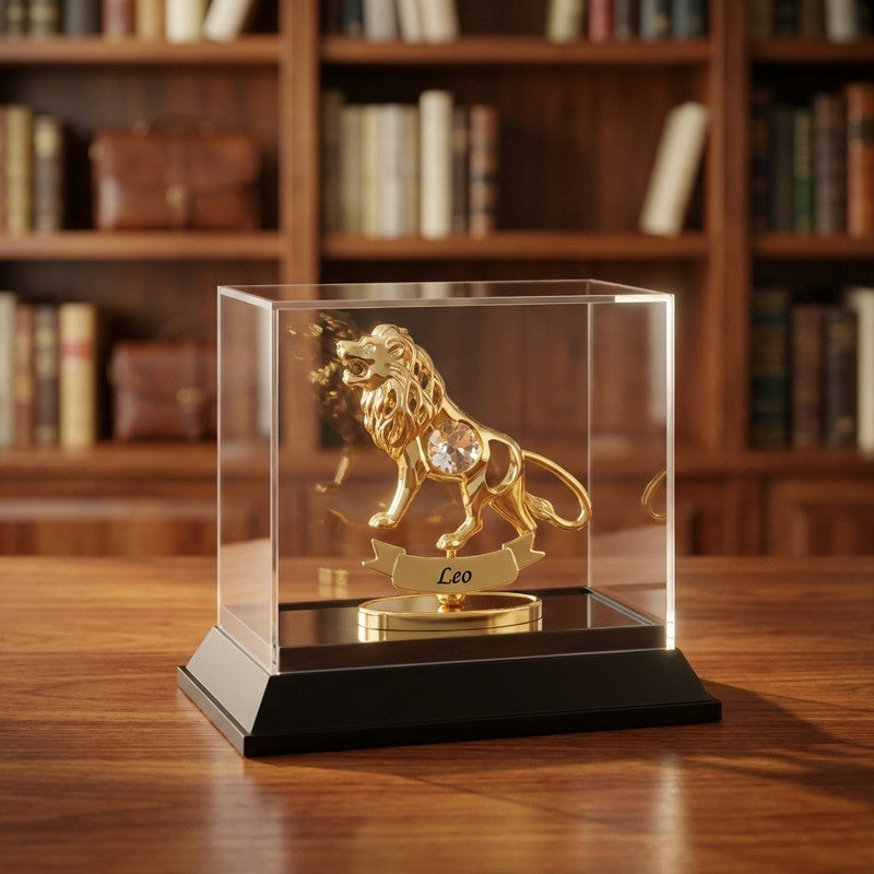 Golden Roar 24K Gold Plated Mild Steel Showpiece