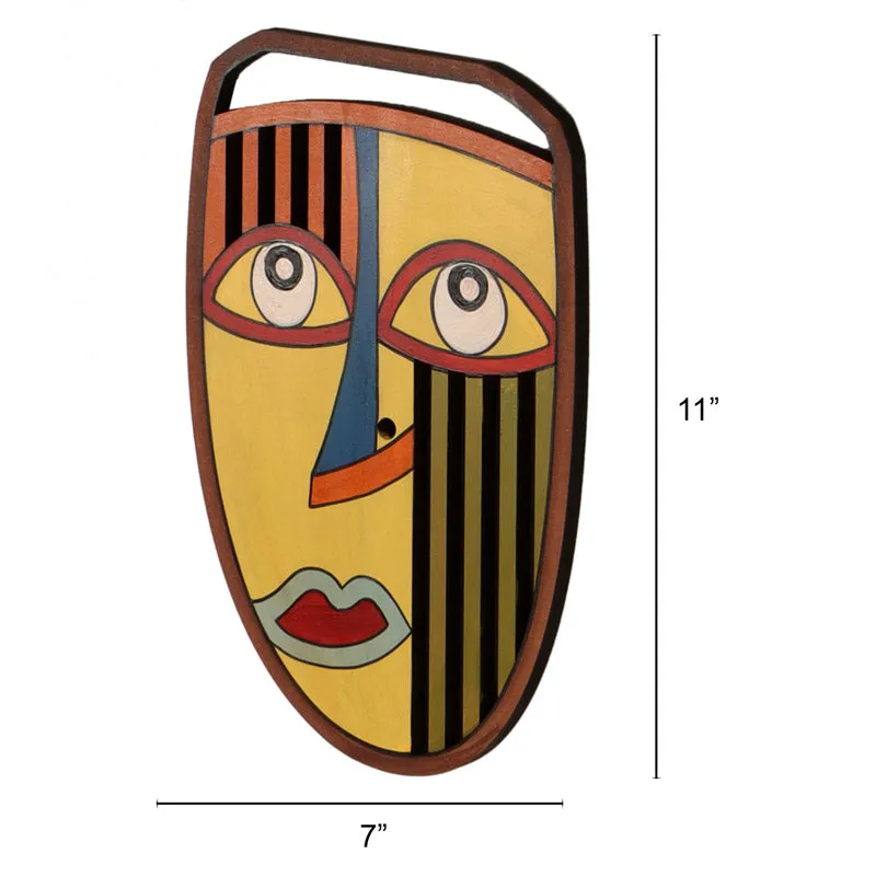 Radha Mask Wooden Wall Accent media 7