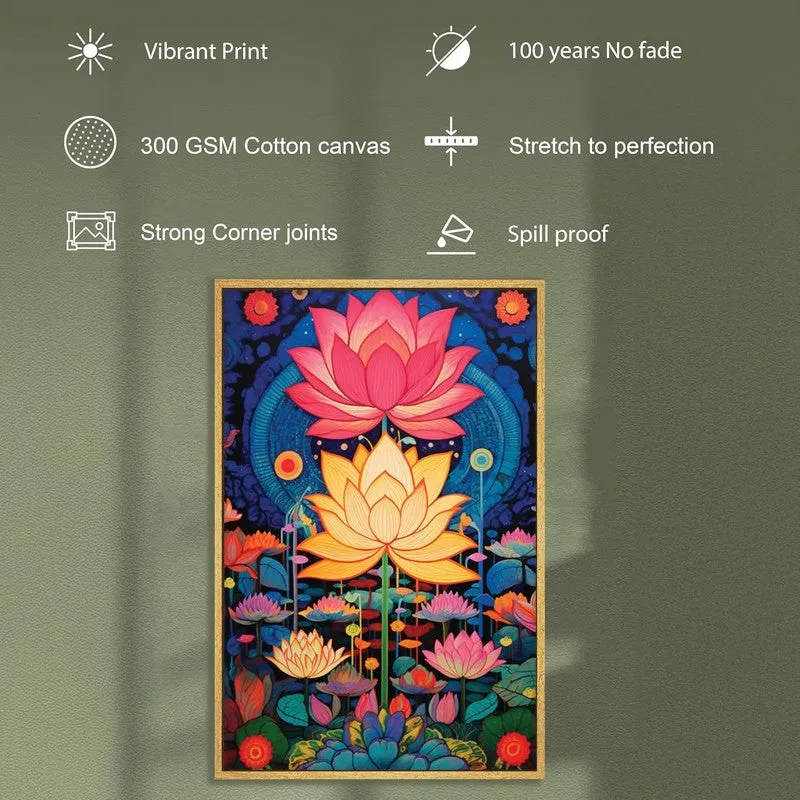 Paradise Lotus Wall Art With Frame media 7