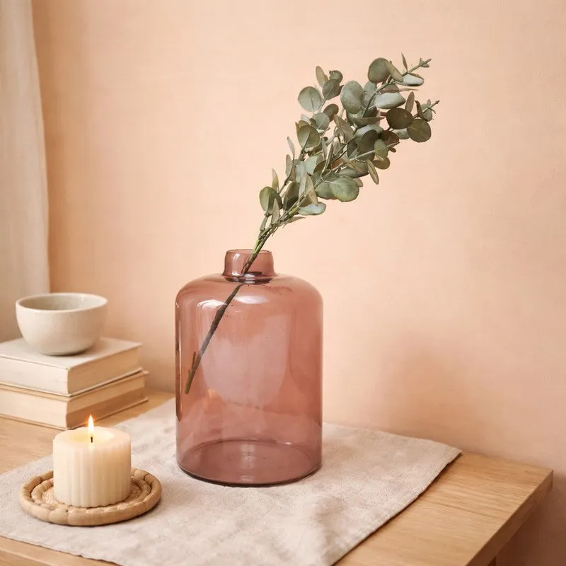 Pastel Bloom Glass Vase (Black) - Two Piece Set media 1