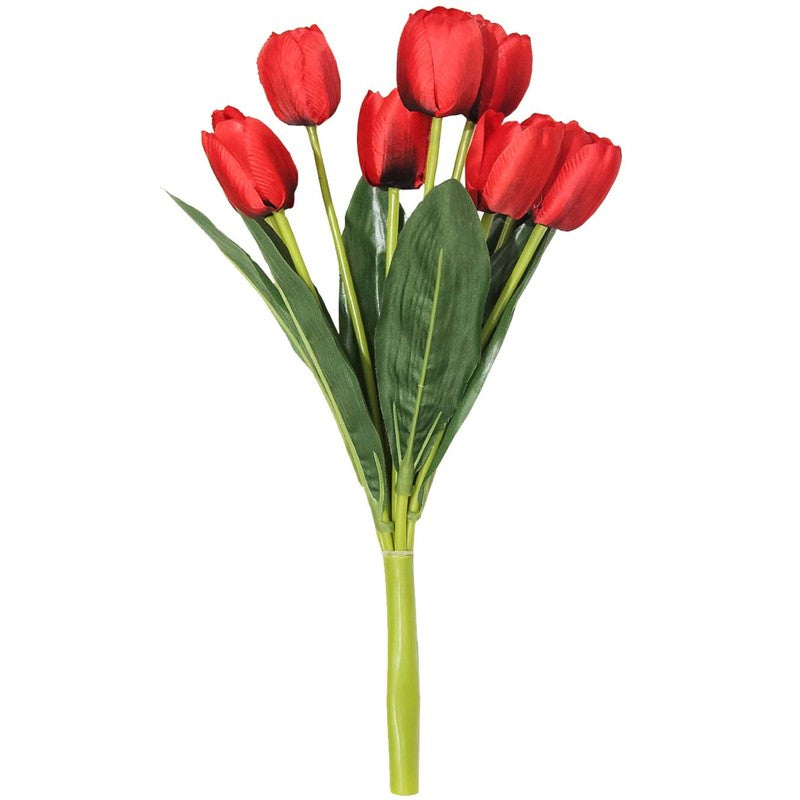 Classic Artificial Flower Tulip - Red media 5