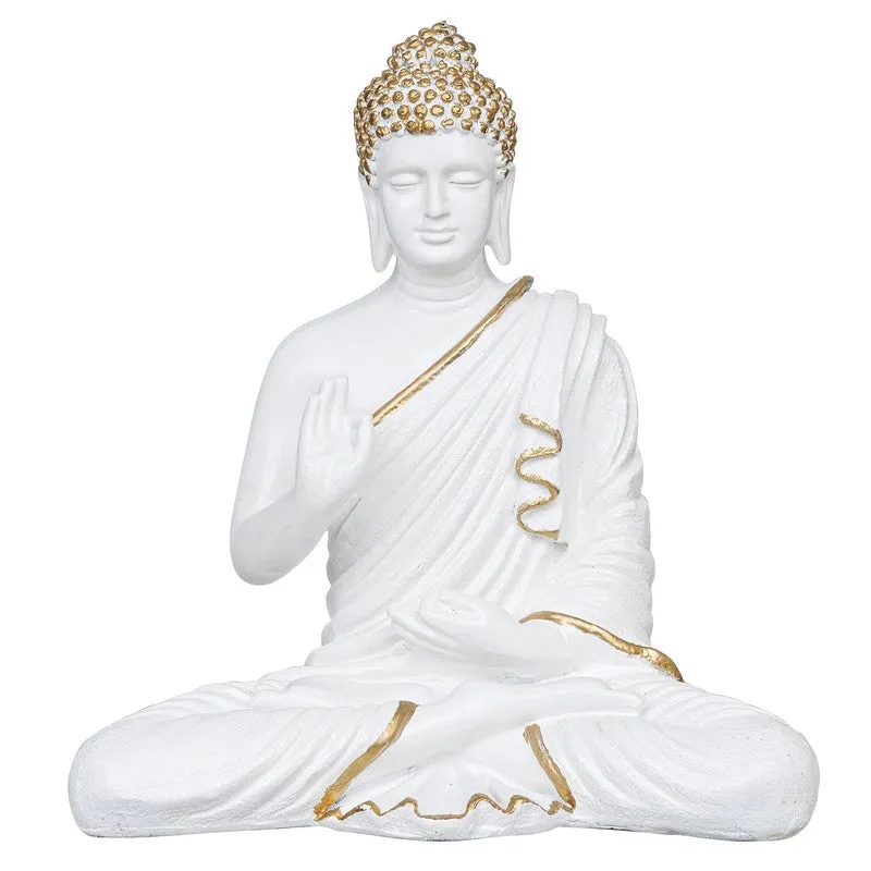 Light of Wisdom Buddha Idol - White media 4
