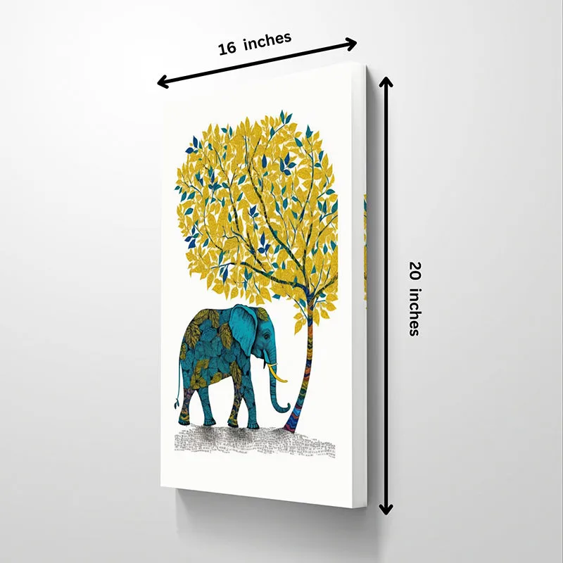 Neela Haathi Canvas Wall Art media 5