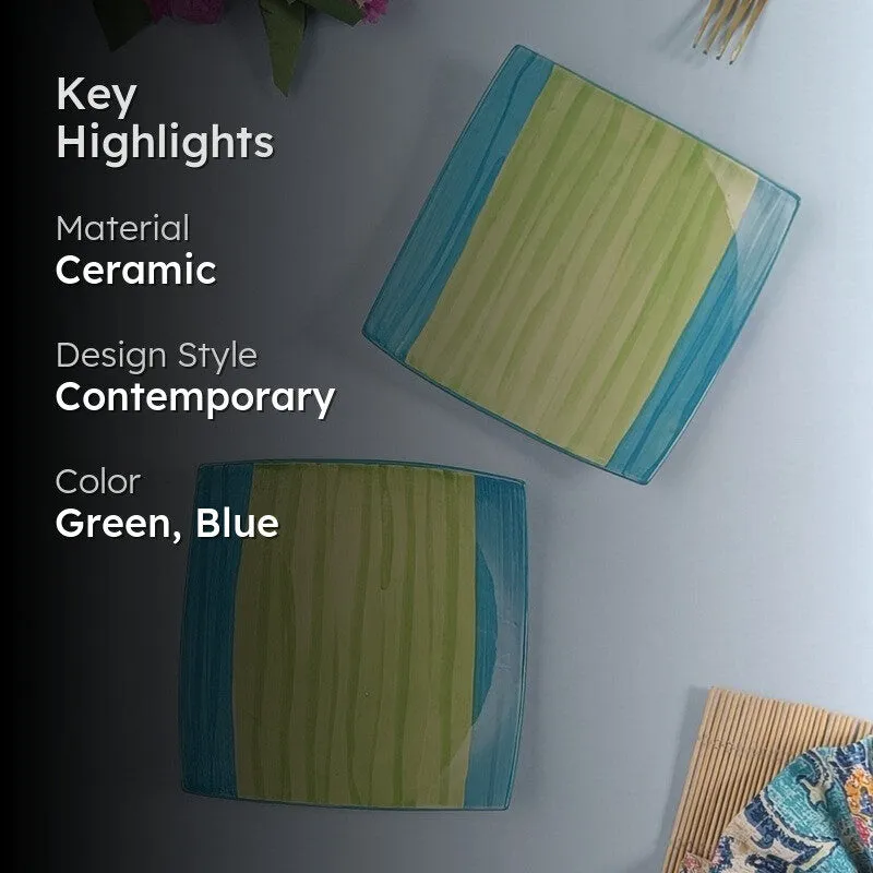 MetroLuxe Ceramic Platters - Set Of Two media 2