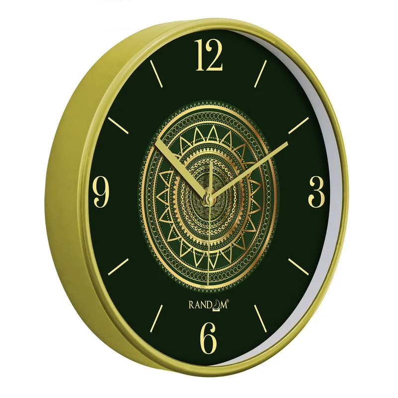 Yuga 3D Printed Mandala Wall Clock - Deep Emrald Green media 5