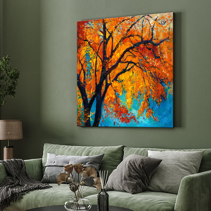 Autumn Tree Wall Painting media 4