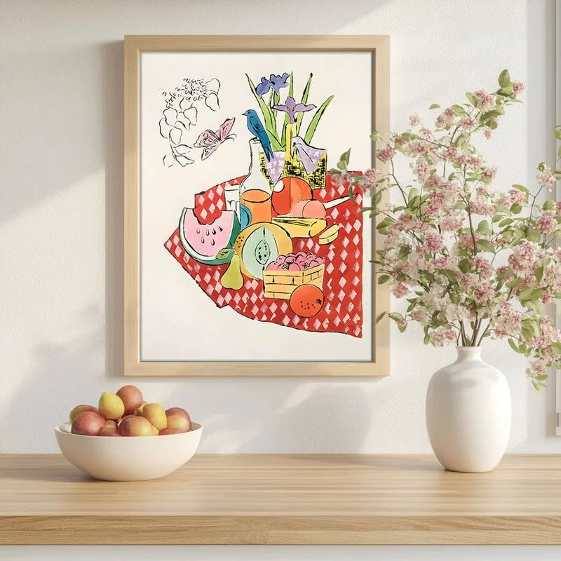 Savory Scene Archival Canvas Wall Art - Brown media 1