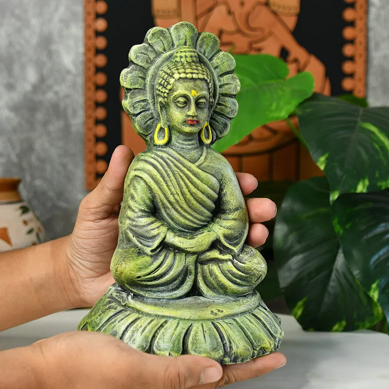 Shanti Buddha Terracotta Idol media 6