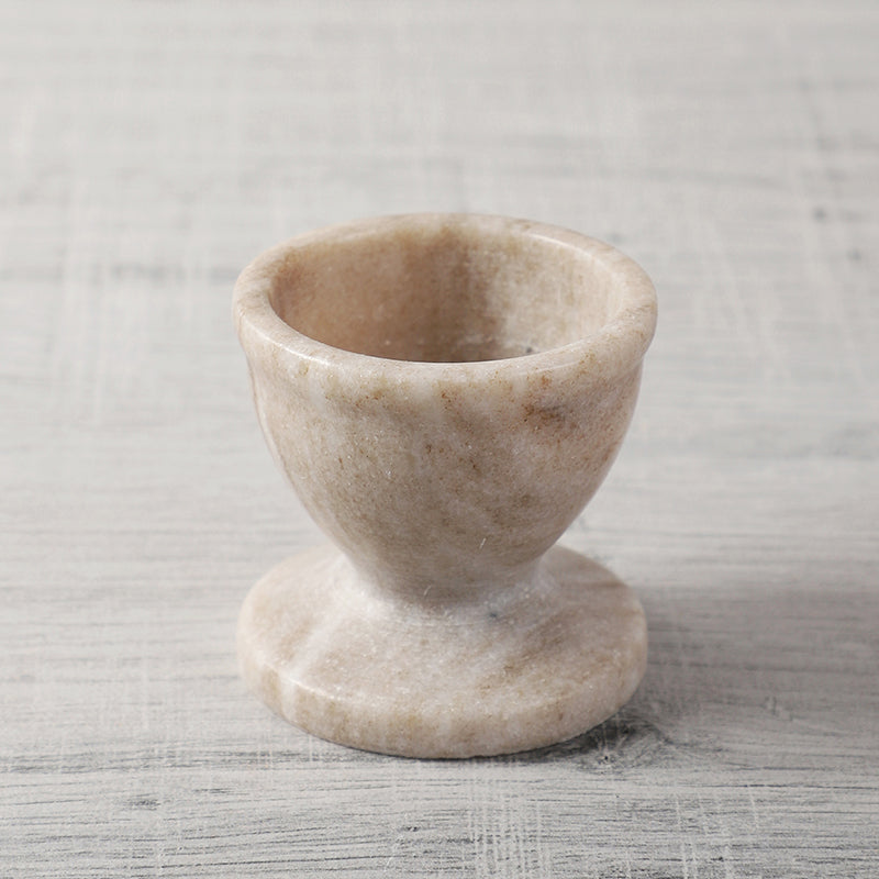 Stone Nest Marble Egg Cup (Beige) - Set Of Two media 6