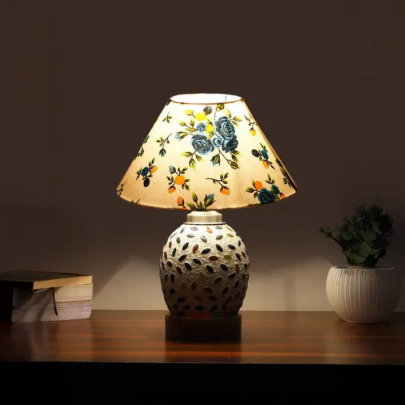 Elyra Fleur Wooden Table Lamp - Multicolor media 1
