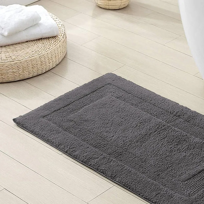 Paris Luxe Reversible Bath Mat - Grey media 3