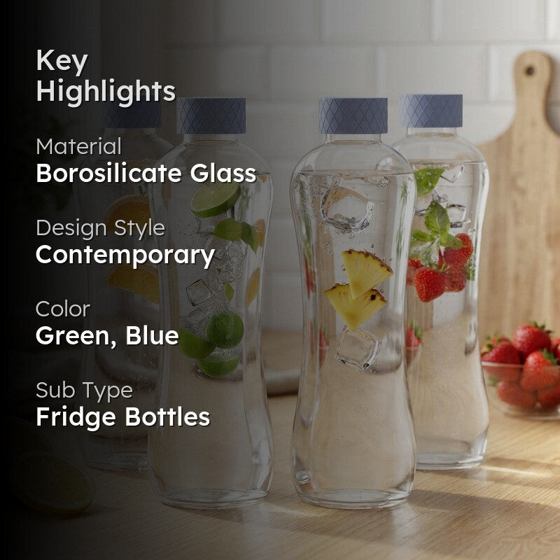 Rioware GoHydra Water Bottle (Blue, Green, 1000 mL Each) - Set Of Four media 2