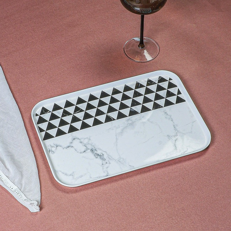 Mivono Small Serving Tray - Black & White media 4
