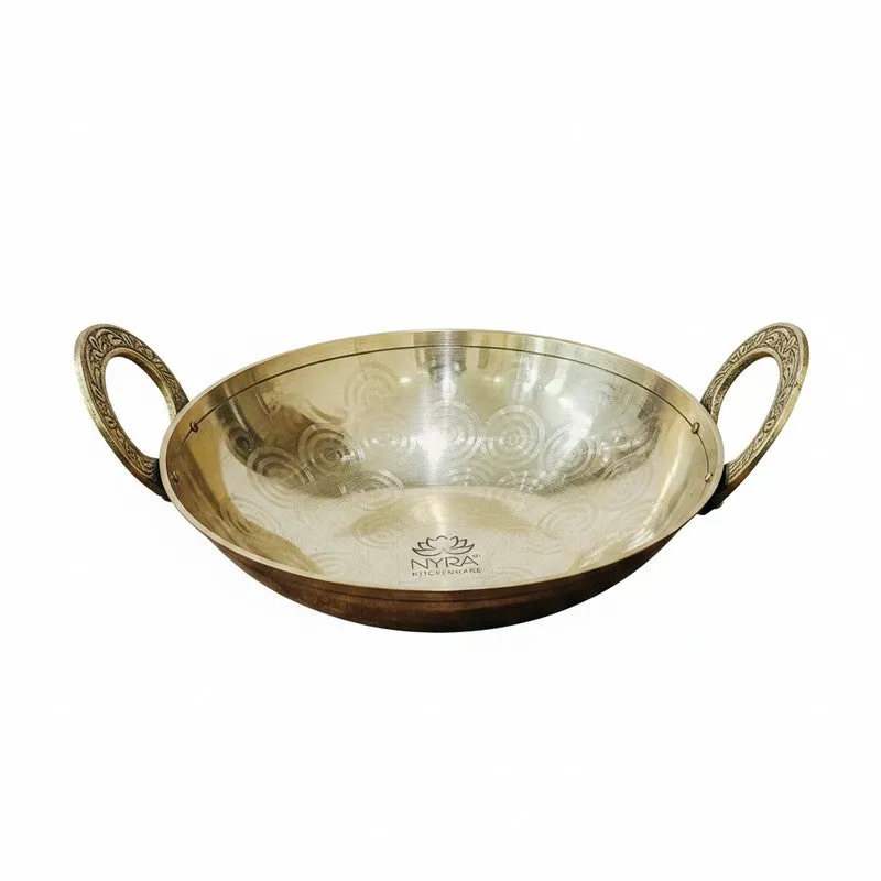 CookScape Deep Brass Kadhai - 1400 mL media 5