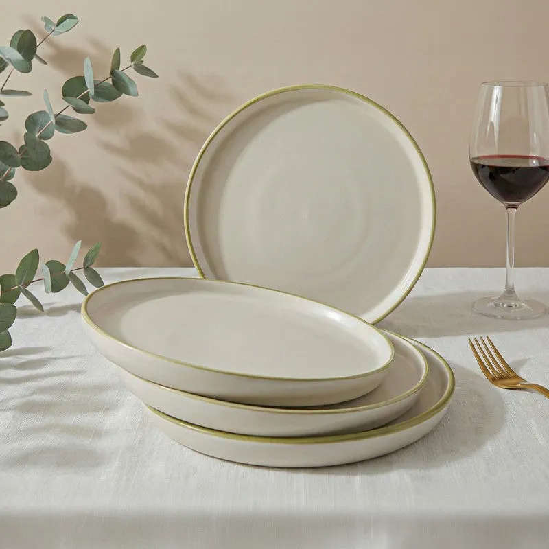 Cereluxe Ceramic Dinner Plates - Set Of Four media 1