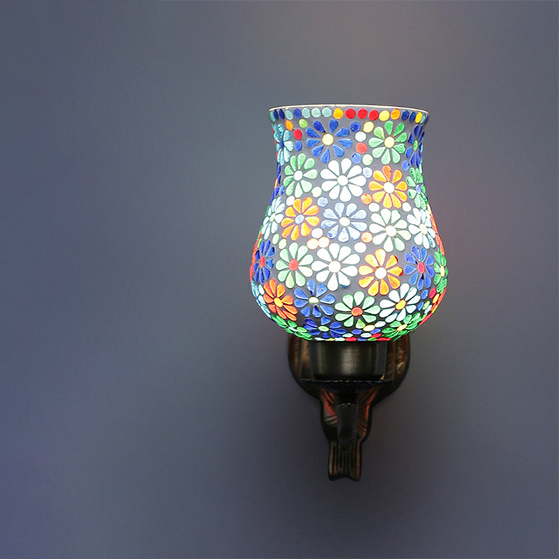 Liva Love Gleam Mosaic Glass & Metal Wall Lamp