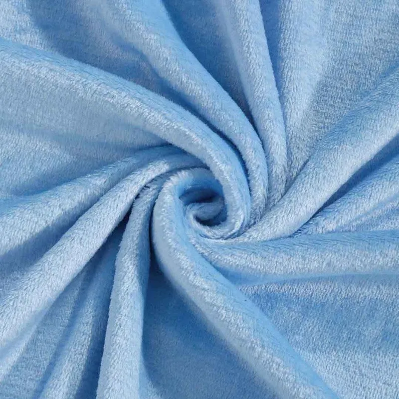 Gentle Rest Fleece Bedsheet (Blue) - 180 GSM media 5
