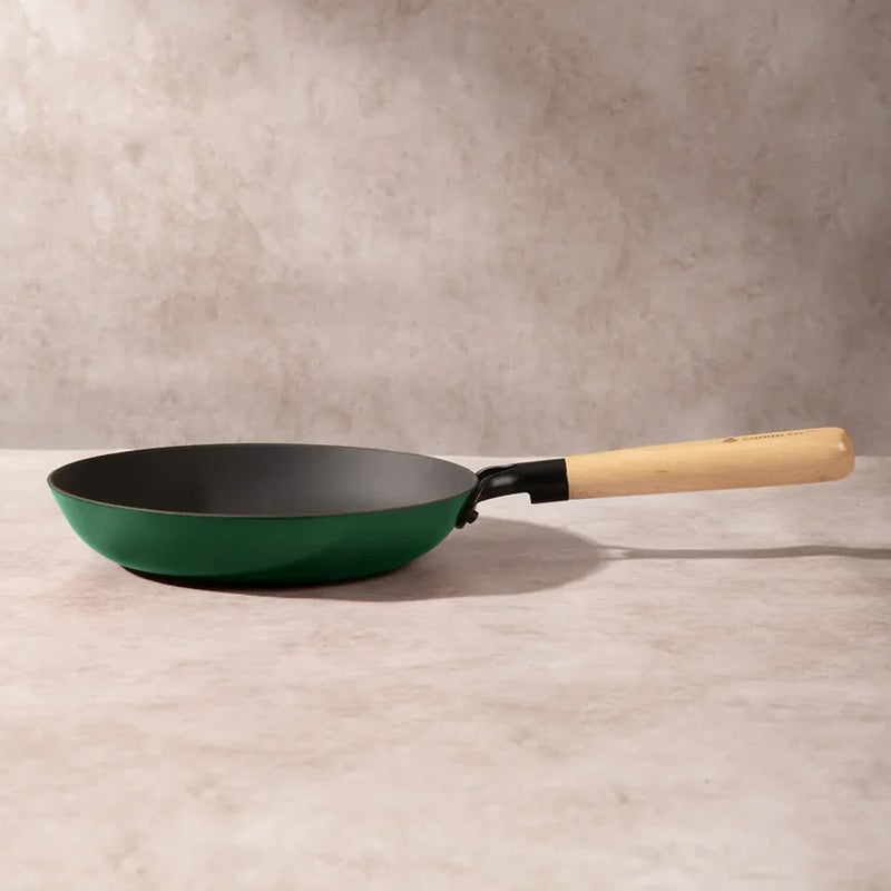 Cumin Co Enamel Cast Iron Frying Pan (Green) - 1500 mL media 5
