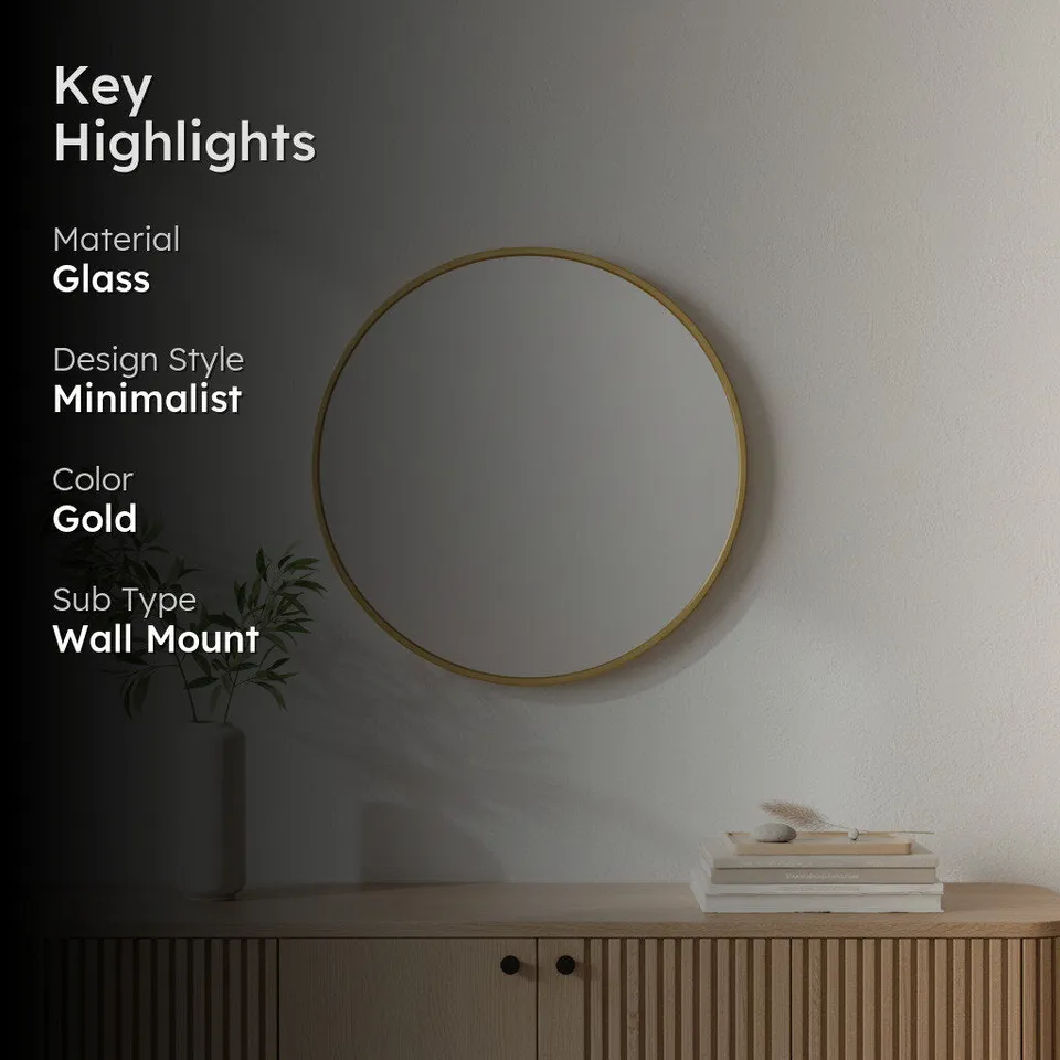 Reflectia Wall Mirror - Gold media 2