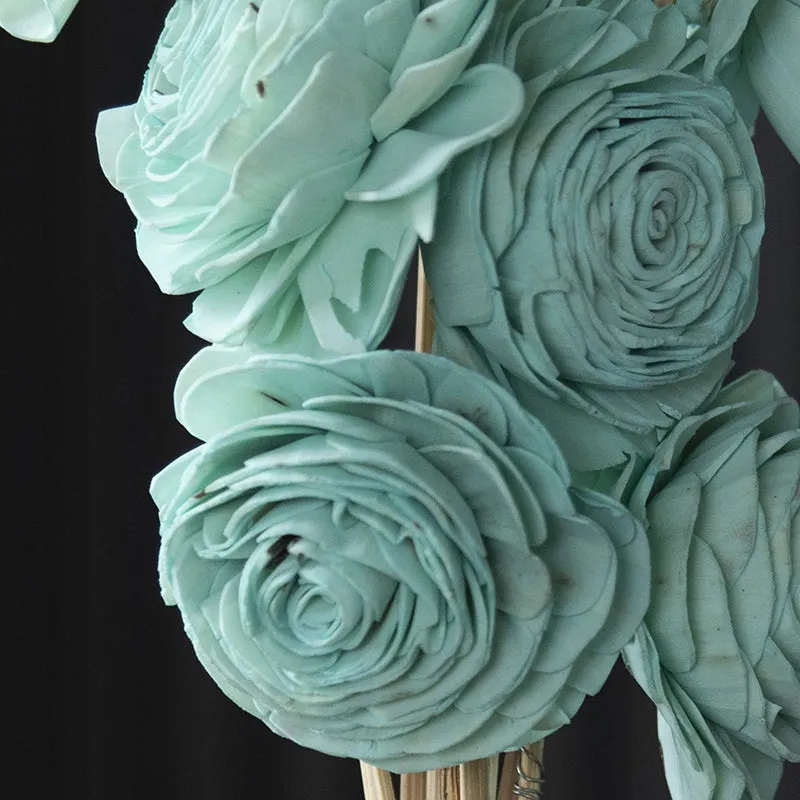 Bleu Petal Sola Wood Flower Stick - Set Of TTen media 3