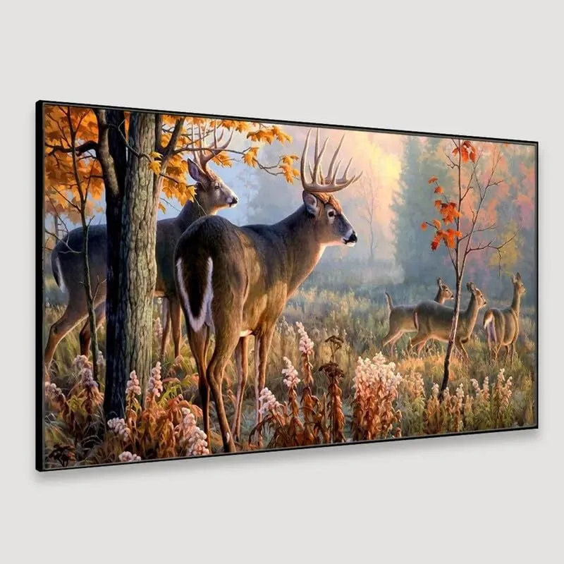 Majestic Forest Canvas Wall Painting With Frame media 5