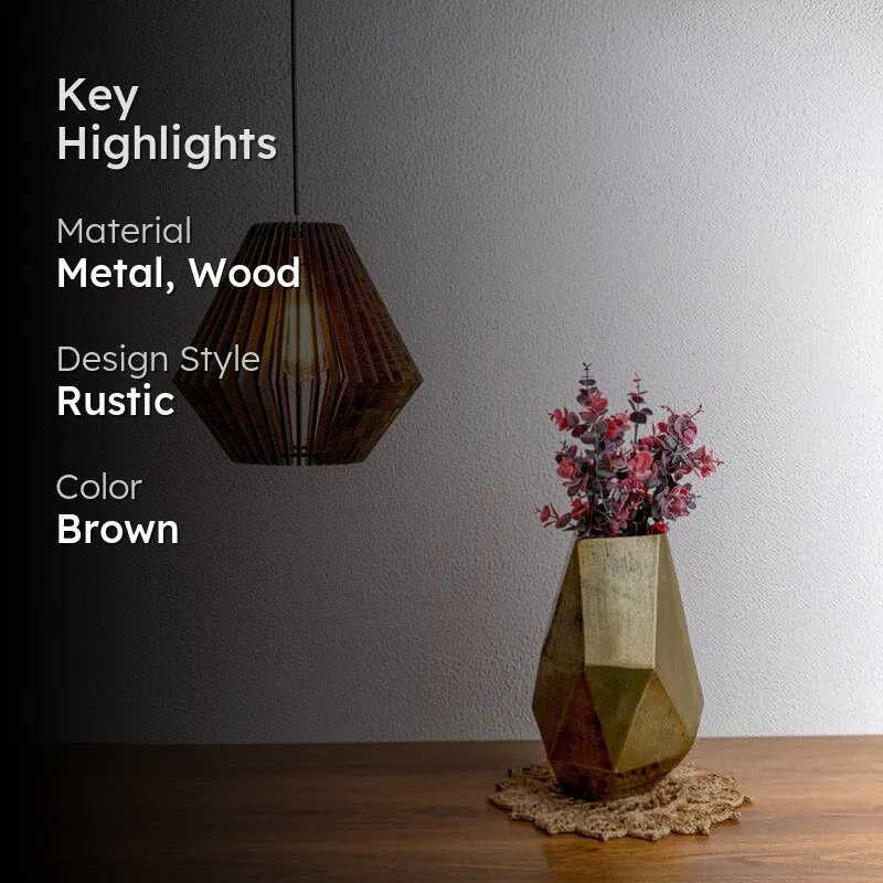 Kiyoko Wooden Ceiling Lamp media 2