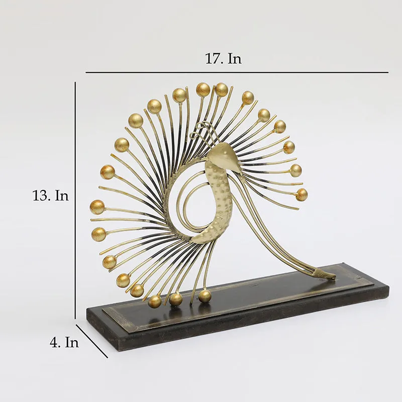 Aurum Plume Metal Showpiece media 5