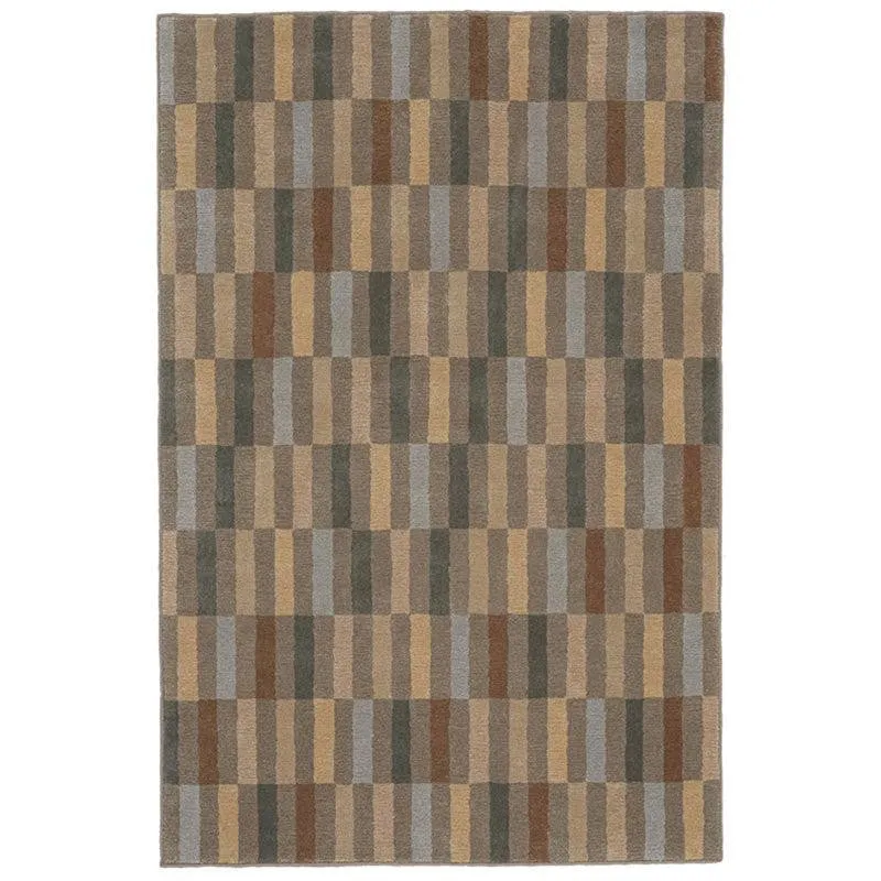 Istari Hand Tufted Geometric Wool & Nylon Carpet - Grey media 1